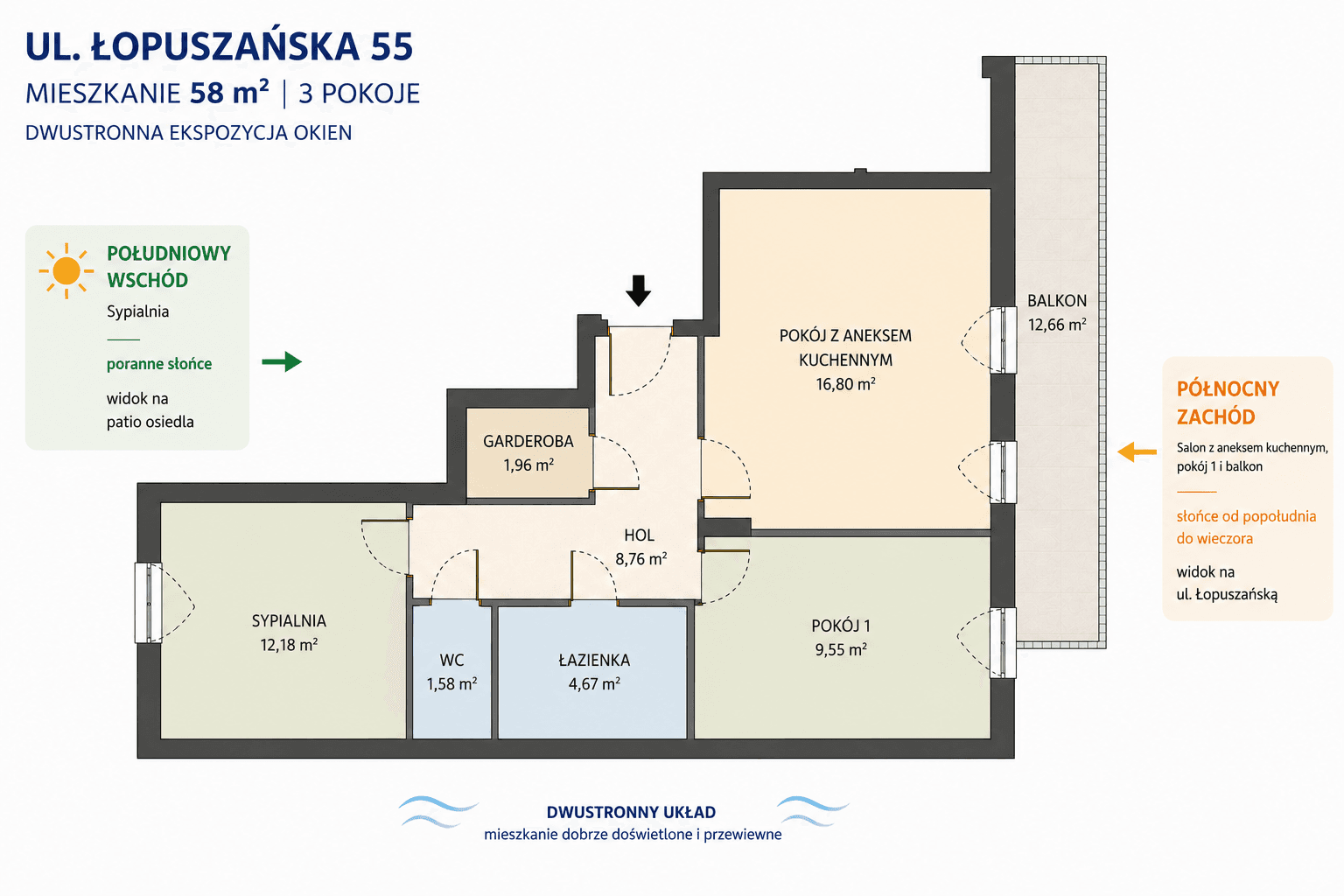 3 pokoje, 58 m² — Włochy — zdjęcie 27